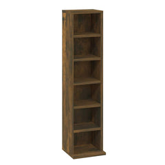 vidaXL CD Cabinet Smoked Oak 21x20x88 cm Engineered Wood 2