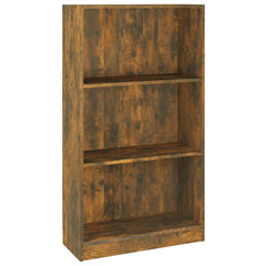 815087 vidaXL Book Cabinet Smoked Oak 60x24x109 cm Engineered Wood 2