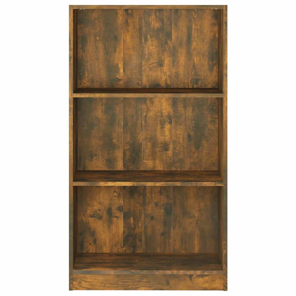 815087 vidaXL Book Cabinet Smoked Oak 60x24x109 cm Engineered Wood 4