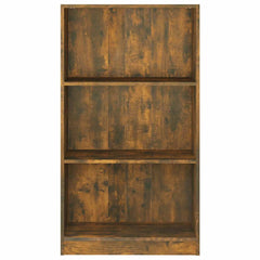 815087 vidaXL Book Cabinet Smoked Oak 60x24x109 cm Engineered Wood 4