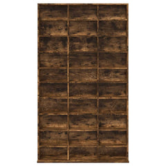 vidaXL CD Cabinet Smoked Oak 102x23x177,5 cm Engineered Wood 4