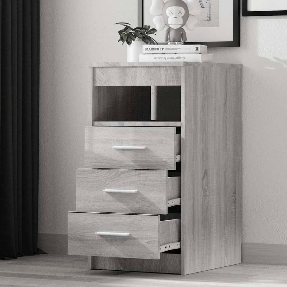 Drawer Cabinet Grey Sonoma Engineered Wood, image 3