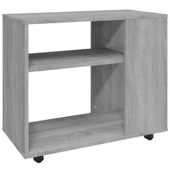 vidaXL Side Table Grey Sonoma 70x35x60.5 cm Engineered Wood 2