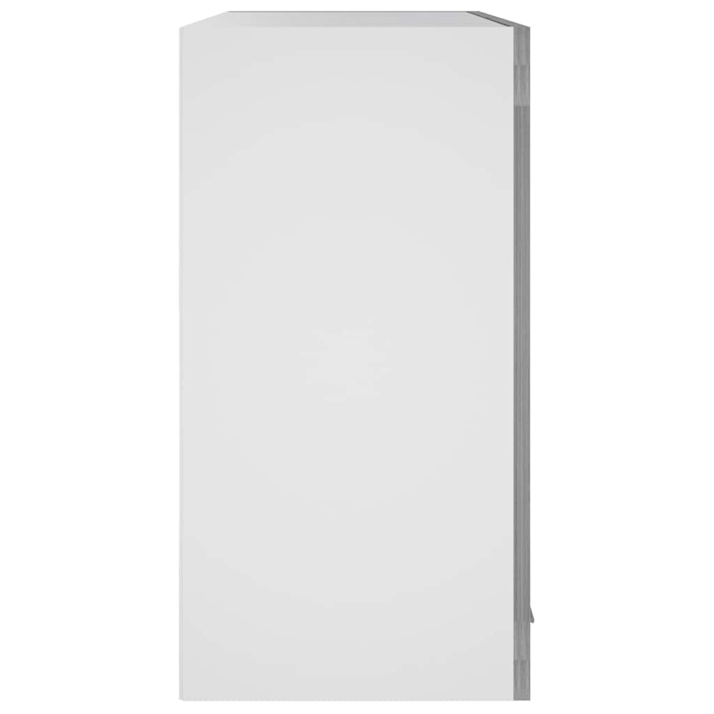 vidaXL Hanging Glass Cabinet Lyon Grey Sonoma 60x31x60 cm Engineered Wood 4