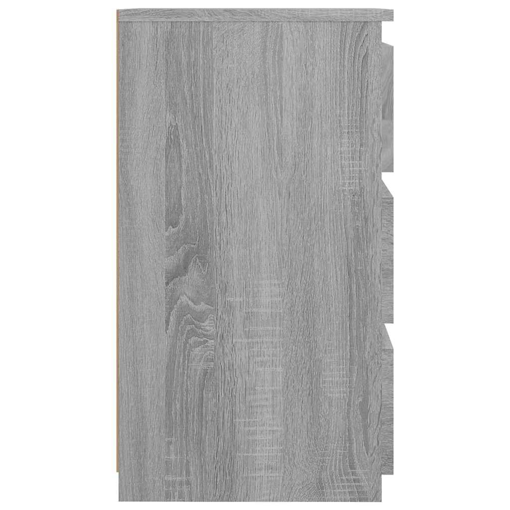 815173 vidaXL Bed Cabinet Grey Sonoma 40x35x62,5 cm Engineered Wood 5