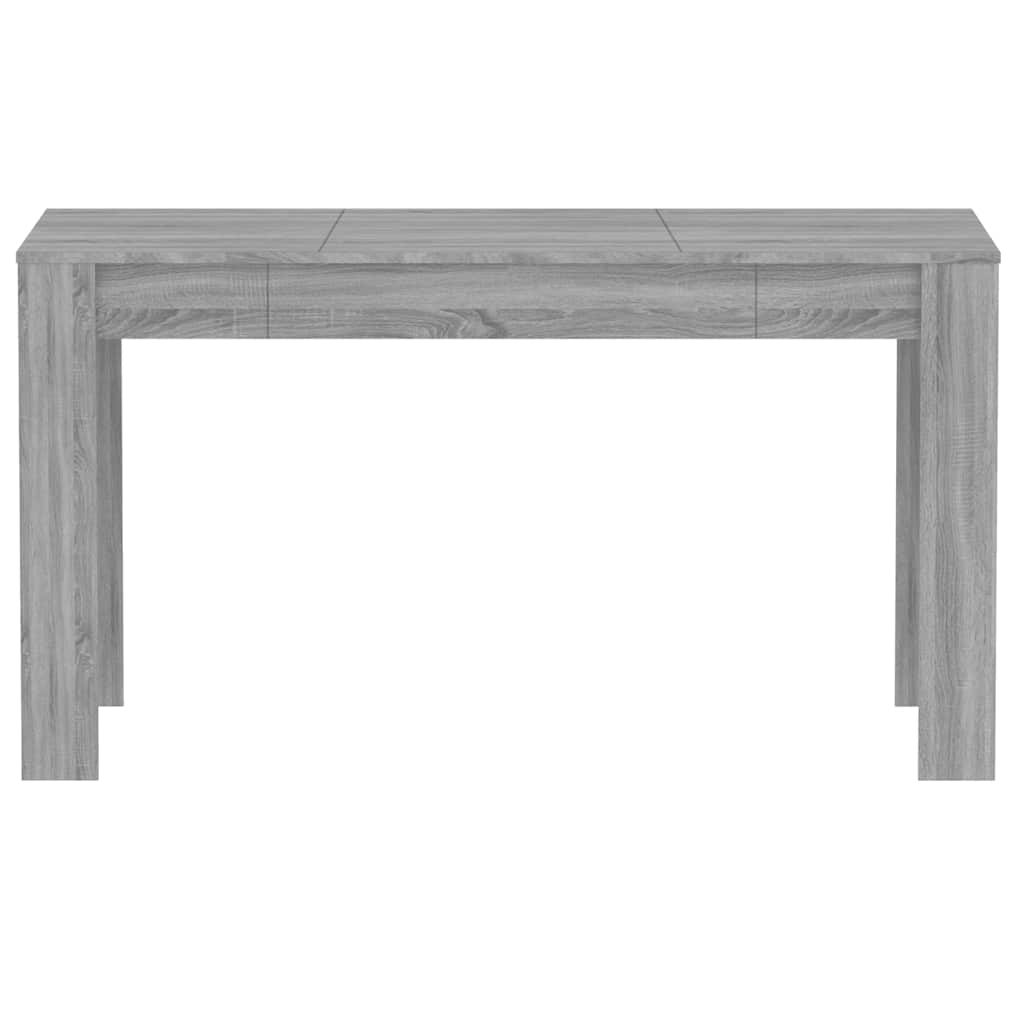 vidaXL Dining Table Grey Sonoma 140x74.5x76 cm Engineered Wood 3