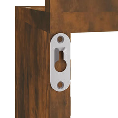 815210 vidaXL Wall Corner Shelf Smoked Oak 20x20x127,5 cm Engineered Wood 6