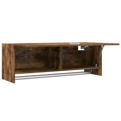 815213 vidaXL Wardrobe Smoked Oak 100x32,5x35 cm Engineered Wood 6