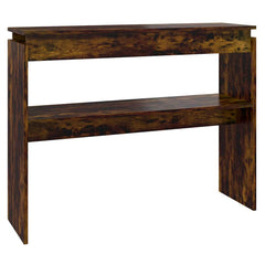 815219 vidaXL Console Table Smoked Oak 102x30x80 cm Engineered Wood 2