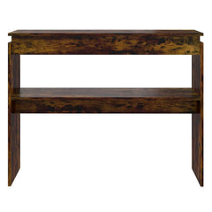 815219 vidaXL Console Table Smoked Oak 102x30x80 cm Engineered Wood 3