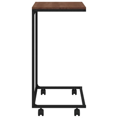 vidaXL Side Table | Black and Brown | Engineered wood and iron 5