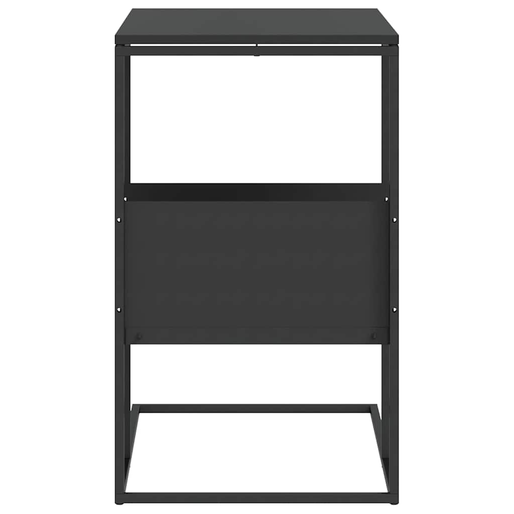 vidaXL Side Table Black 55x36x59.5 cm Engineered Wood 5