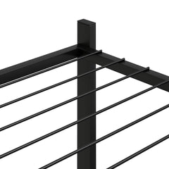 vidaXL Flower Stand | Black | Powder-coated iron | Medium | Decorative Inlays 5