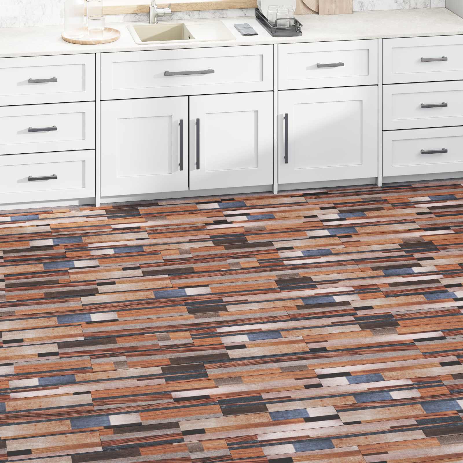vidaXL Flooring Planks Multicolour 2.51 m² 18 pcs PVC 1