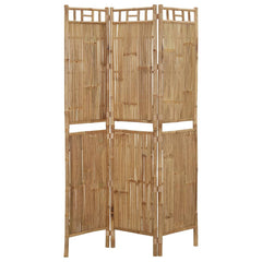 3-Panel Room Divider Bamboo 120 x 180 cm