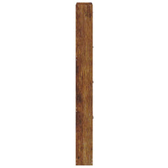 vidaXL Shoe Cabinet Smoked Oak 59x17x150 cm Engineered Wood 5