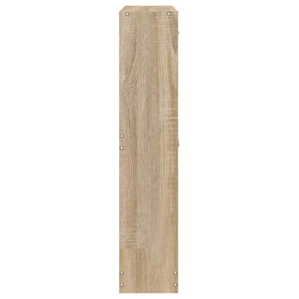 vidaXL Shoe Cabinet Oak 59x17x81 cm Engineered Wood 6