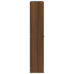 vidaXL Shoe Cabinet Brown Oak 59x17x81 cm Engineered Wood 5