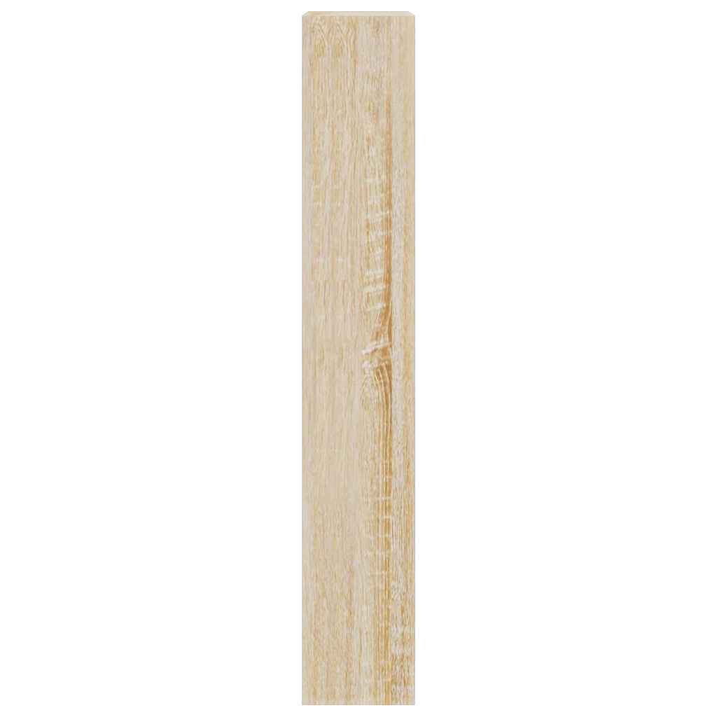 vidaXL Shoe Cabinet Sonoma Oak 63x24x147 cm Engineered Wood 5