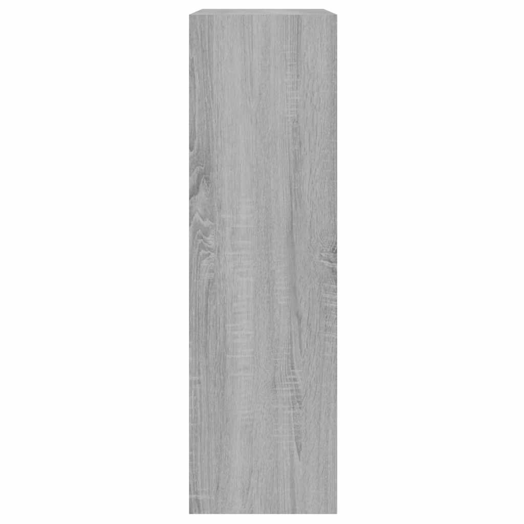 vidaXL Shoe Cabinet Grey Sonoma 63x24x81 cm Engineered Wood 5