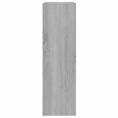 vidaXL Shoe Cabinet Grey Sonoma 63x24x81 cm Engineered Wood 5