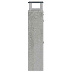 vidaXL Shoe Cabinet Concrete Grey 63x24x104 cm Engineered Wood 5