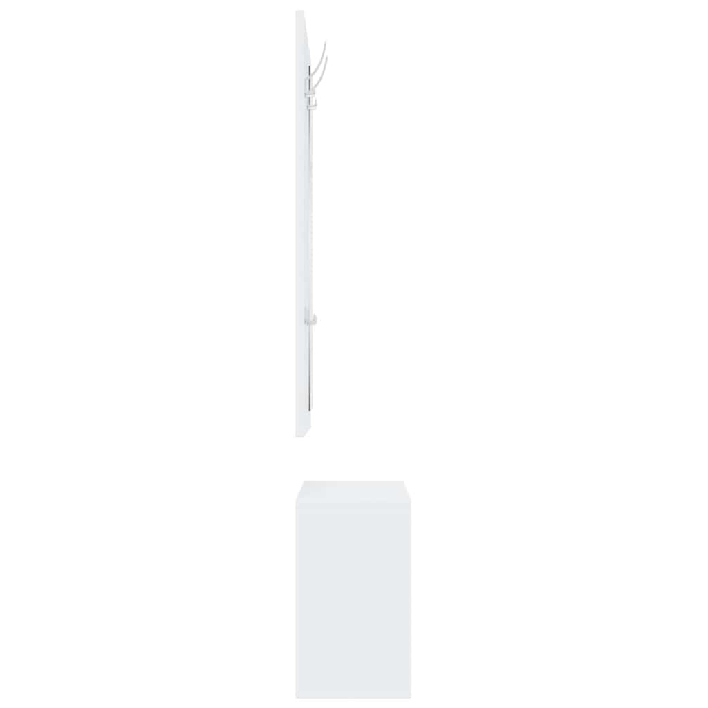 vidaXL 3-in-1 Shoe Cabinet Set White Engineered Wood 5