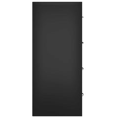 vidaXL Sideboard with 4 Drawers 60x30.5x71 cm Black 5