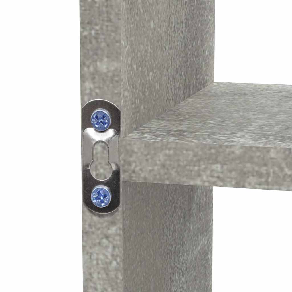 vidaXL Wall Shelf | Concrete grey | Engineered wood | 85 x 16 x 47.5 cm 6