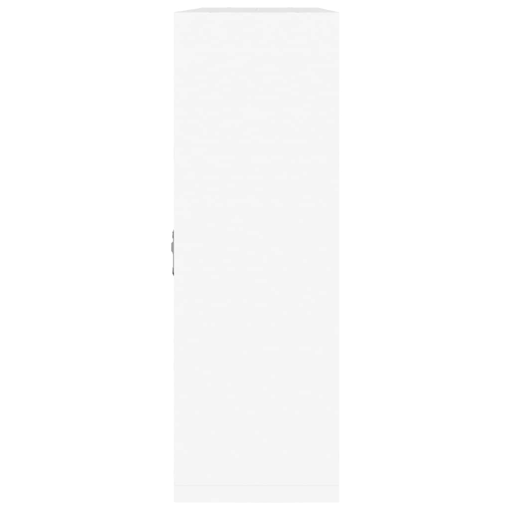 vidaXL Wall Display Shelf 8 Compartments High Gloss White 4