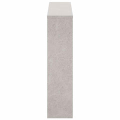 vidaXL Shoe Cabinet with Mirror 2-Layer Concrete Grey 63x17x67 cm 5