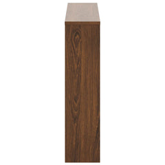 vidaXL Shoe Cabinet with Mirror 2-Layer Brown Oak 63x17x67 cm 5