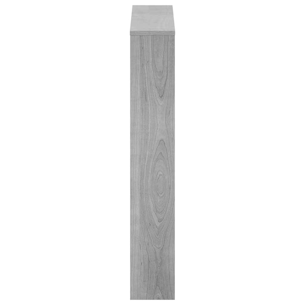 vidaXL Shoe Cabinet with Mirror 3-Layer Grey Sonoma 63x17x102.5 cm 5