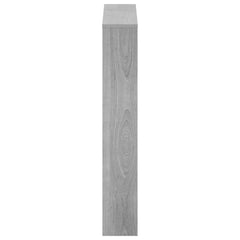 vidaXL Shoe Cabinet with Mirror 3-Layer Grey Sonoma 63x17x102.5 cm 5