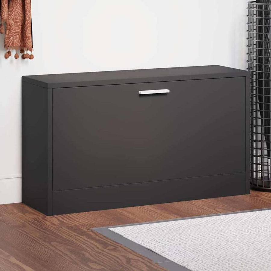 Shoe Bench Engineered Wood in Black