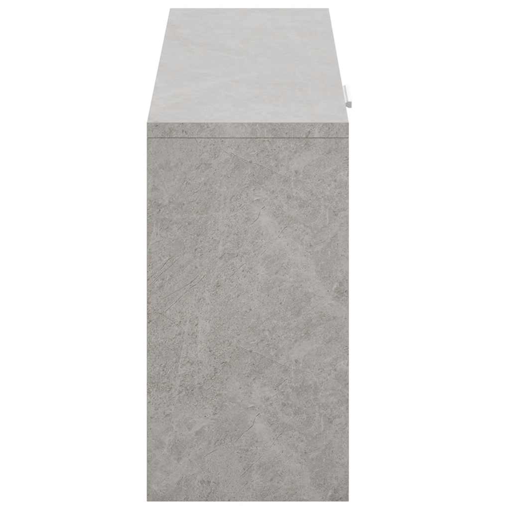 vidaXL Shoe Bench Concrete Grey 80x24x45 cm Engineered Wood 5