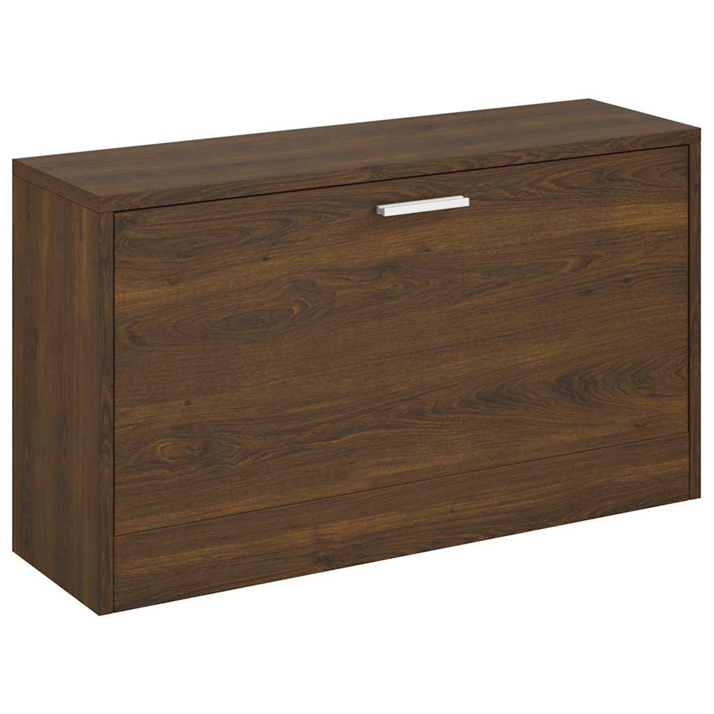vidaXL Shoe Bench Brown Oak 80x24x45 cm Engineered Wood 2