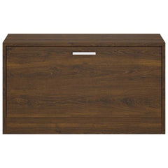 vidaXL Shoe Bench Brown Oak 80x24x45 cm Engineered Wood 4