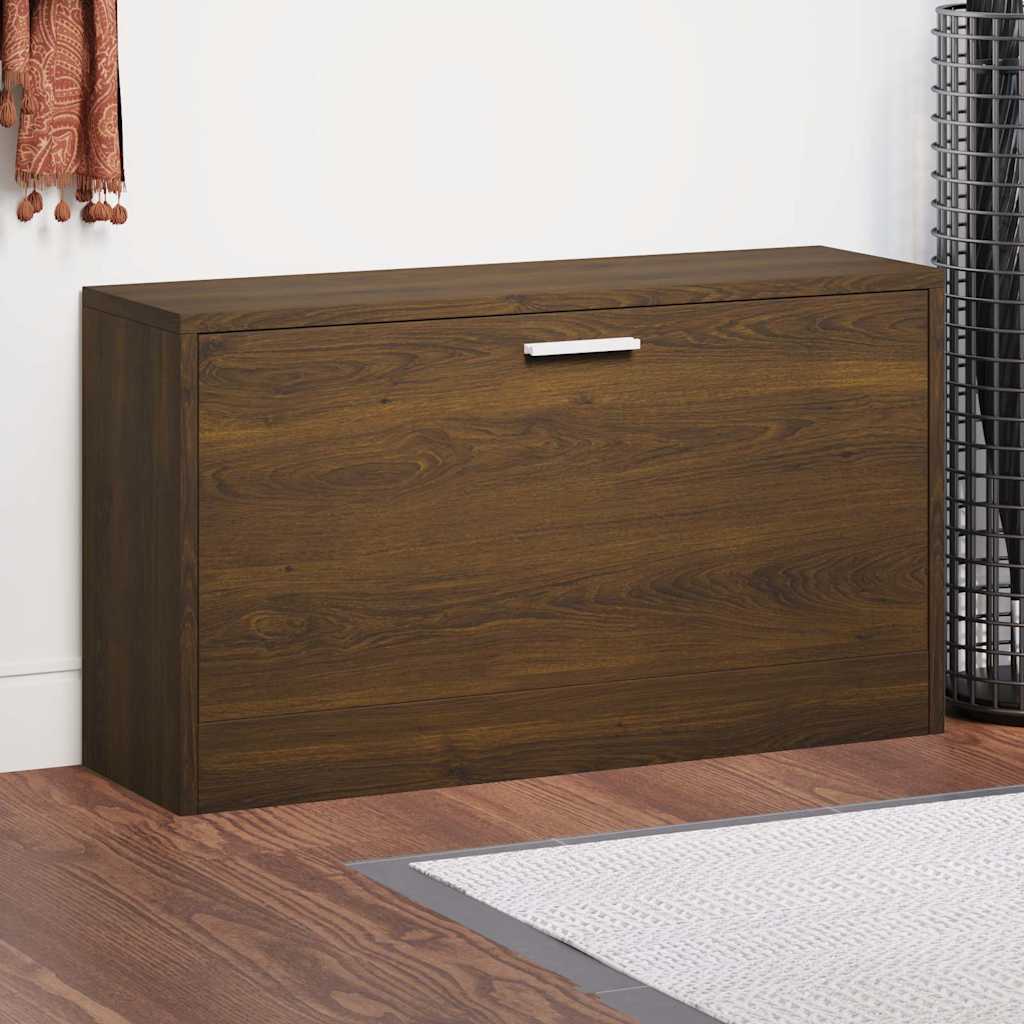 vidaXL Shoe Bench Brown Oak 80x24x45 cm Engineered Wood 1