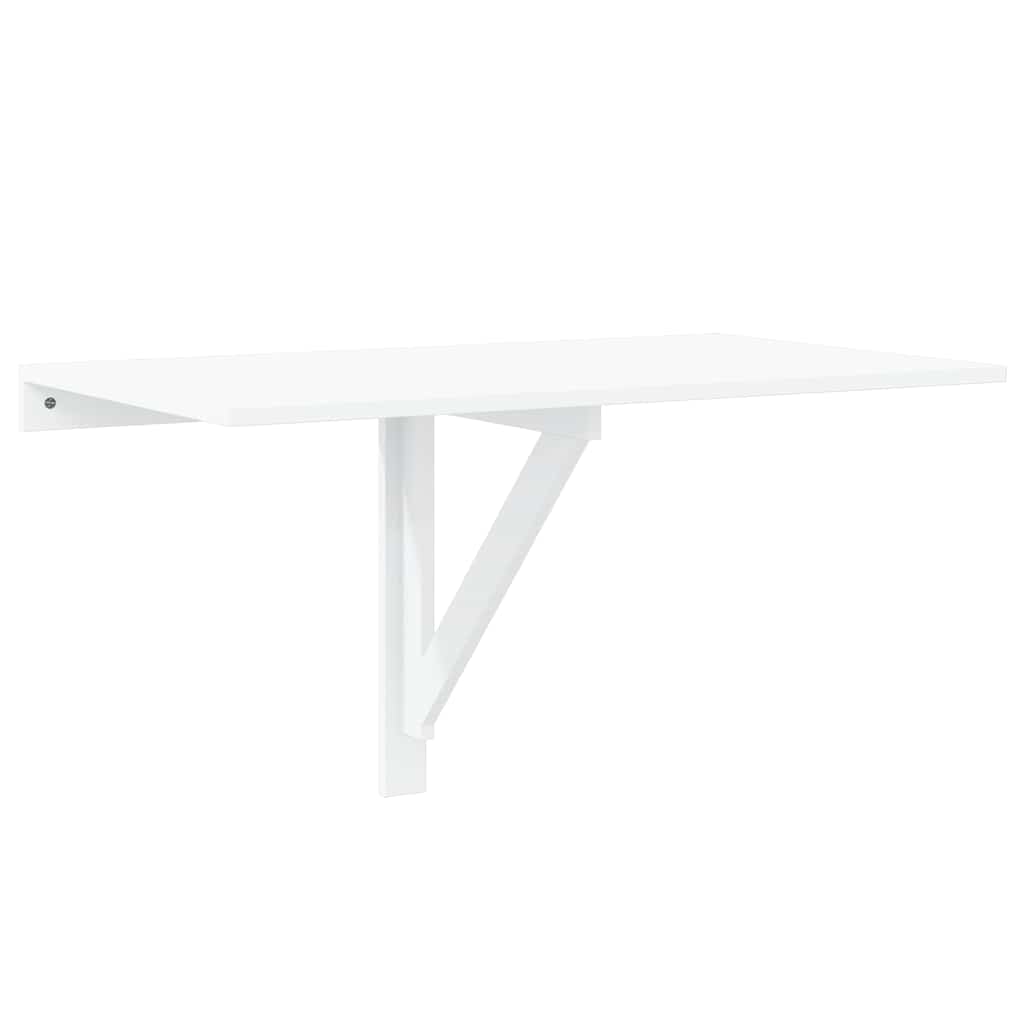 vidaXL Folding Wall Table High Gloss White 100x60x56 cm Engineered Wood 2