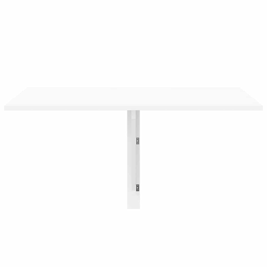 vidaXL Folding Wall Table High Gloss White 100x60x56 cm Engineered Wood 4