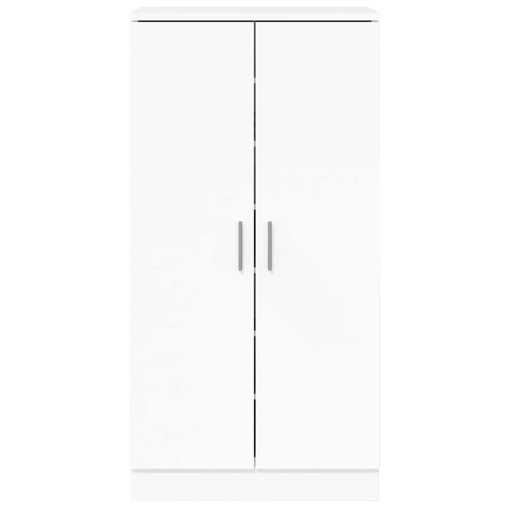 vidaXL Shoe Cabinet High Gloss White 55x35x108 cm Engineered Wood 5