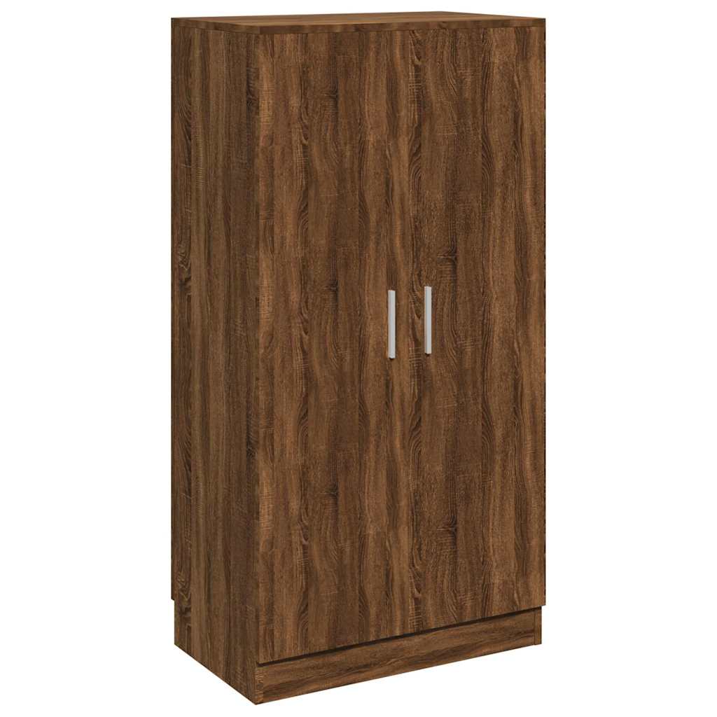 vidaXL Shoe Cabinet Brown Oak 55x35x108 cm Engineered Wood 2