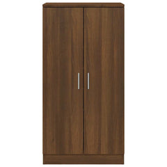vidaXL Shoe Cabinet Brown Oak 55x35x108 cm Engineered Wood 4