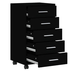 Drawer Cabinet with Castors Engineered Wood