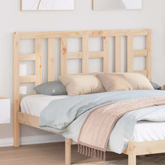 vidaXL Bed Headboard | Natural Wood | Solid Pine Wood | Single | Durable 3