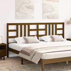 vidaXL Bed Headboard | Honey brown | Solid pine wood | 206x4x100 cm 4