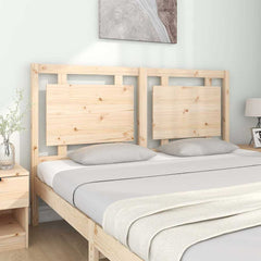 vidaXL Bed Headboard | Natural wood | Solid pine wood | Standard double 3