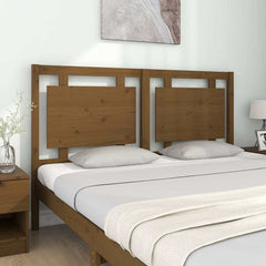 vidaXL Bed Headboard | Honey brown | Solid pine wood | Standard Double 3