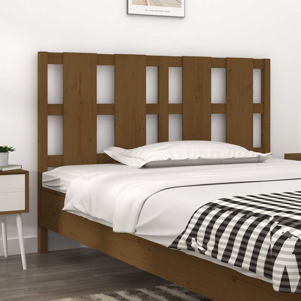 vidaXL Bed Headboard | Honey brown | Solid pine wood | Medium | Durable 1